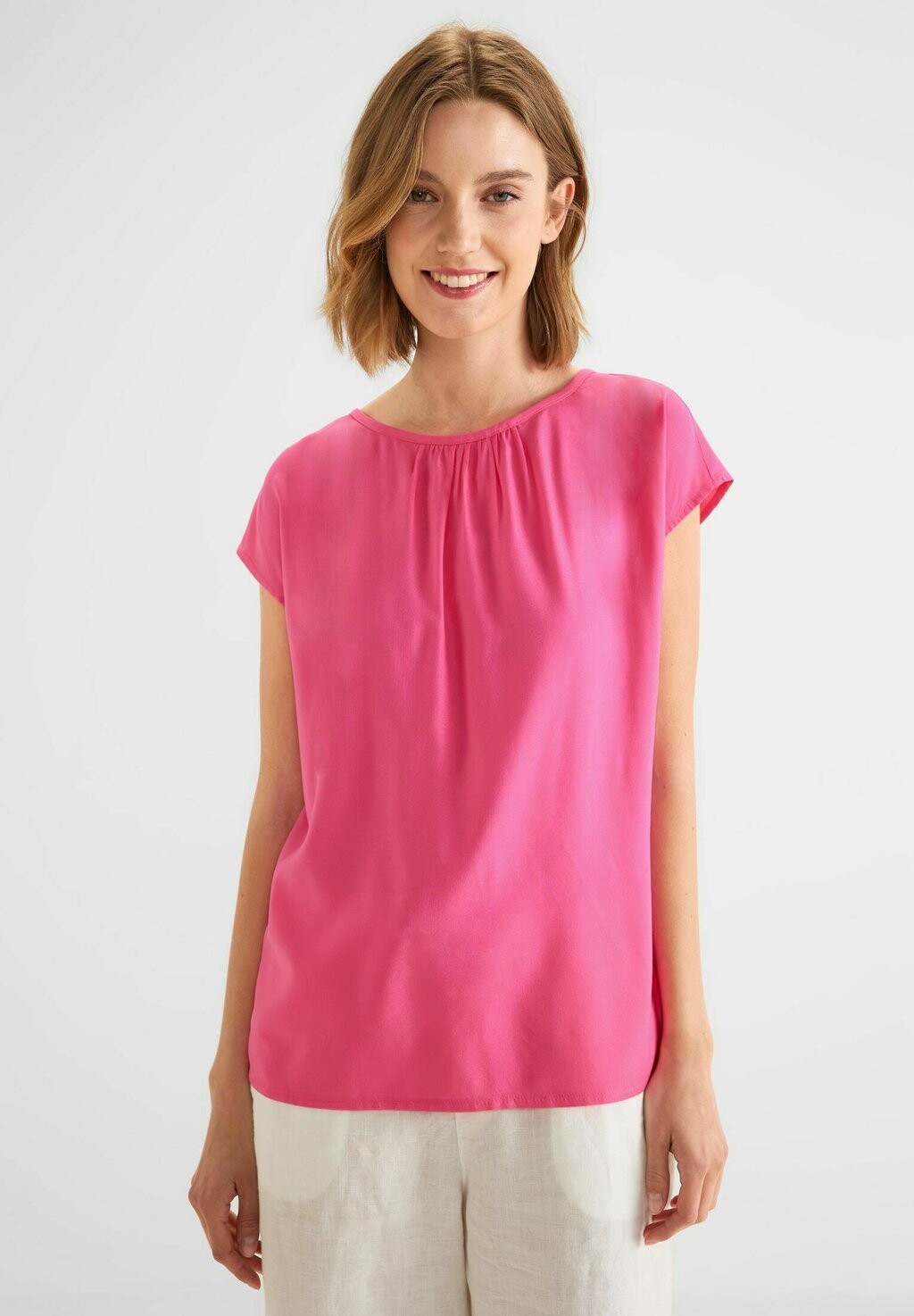 

Блузка MIT RAFFUNGEN Street One, цвет pink