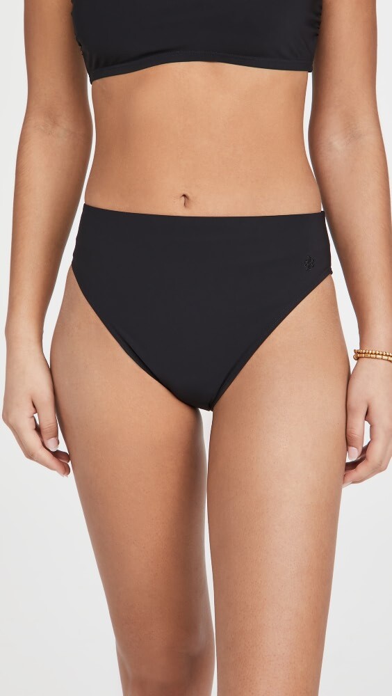 

Низ бикини Tory Burch Solid High Leg High Waist, черный