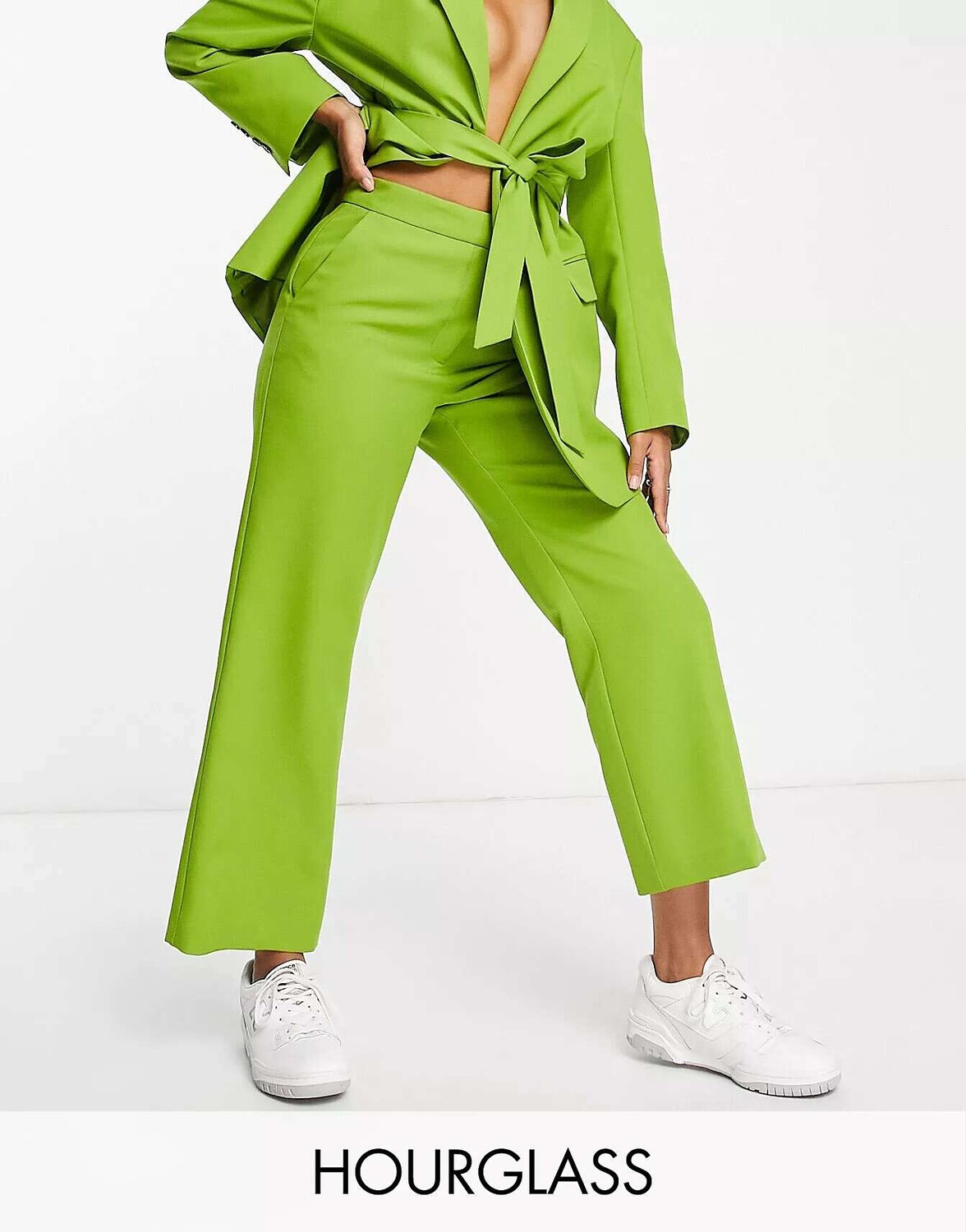 

Оливковые брюки прямого силуэта с песочными часами ASOS, Зеленый