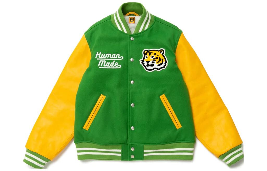 

Куртка университетская Human Made, цвет Yellow Green