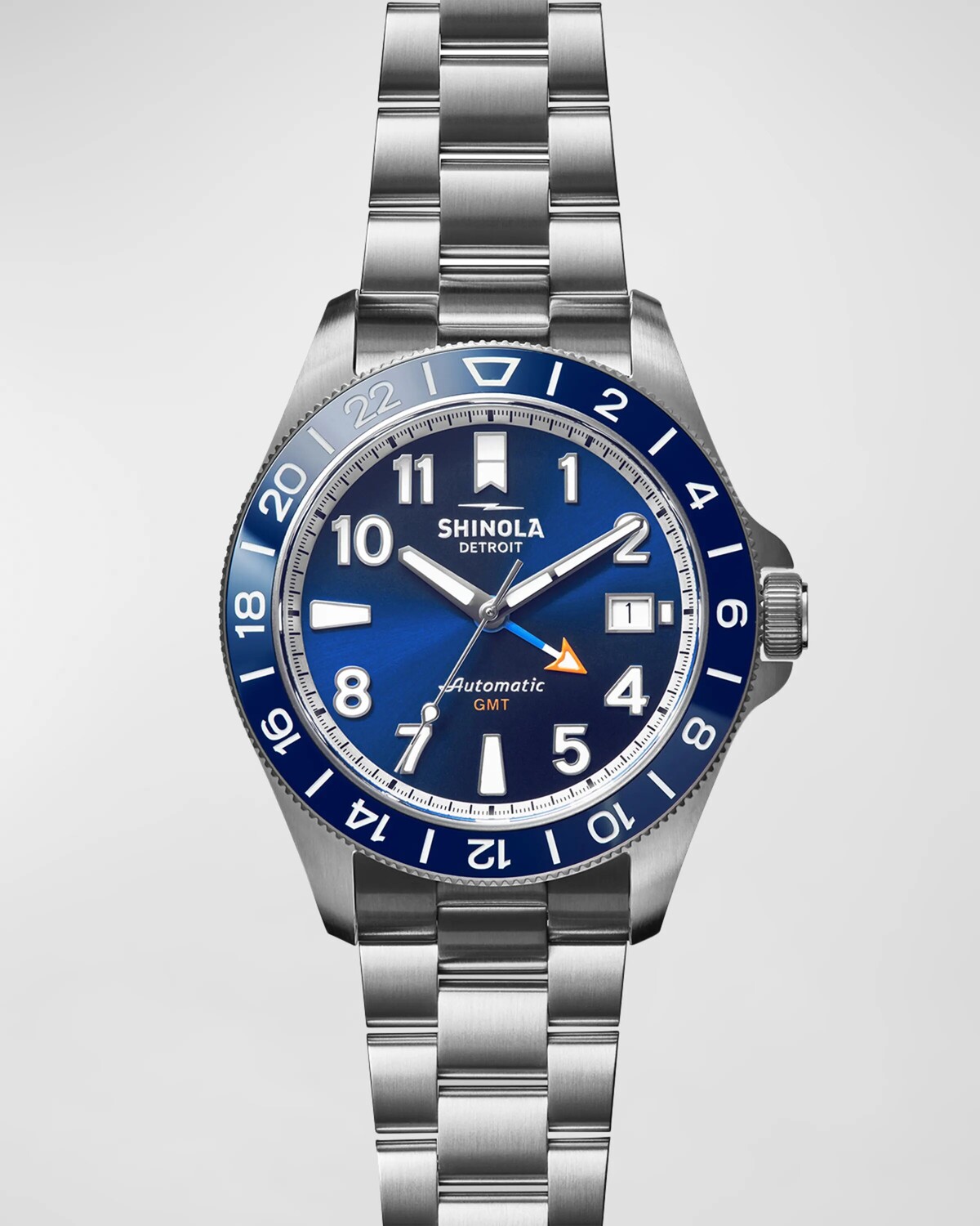 

Мужские автоматические часы Monster GMT, 40 мм Shinola, цвет Navy