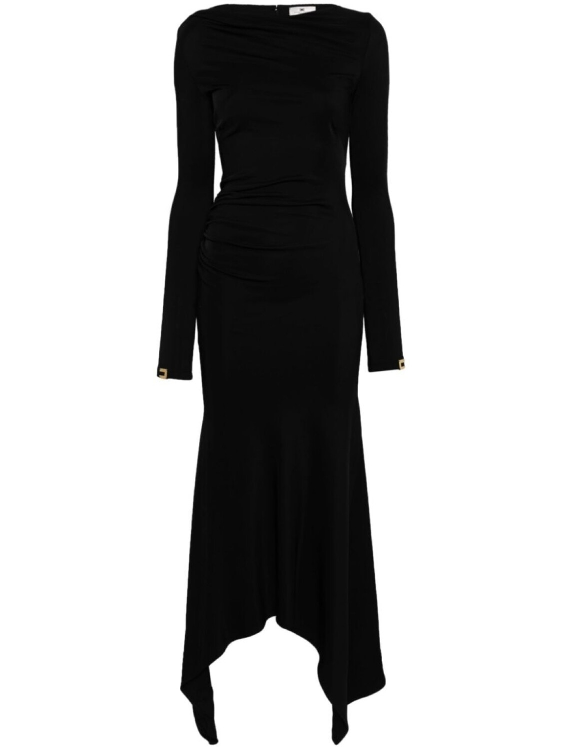 

Elisabetta Franchi драпированное платье миди из джерси, черный