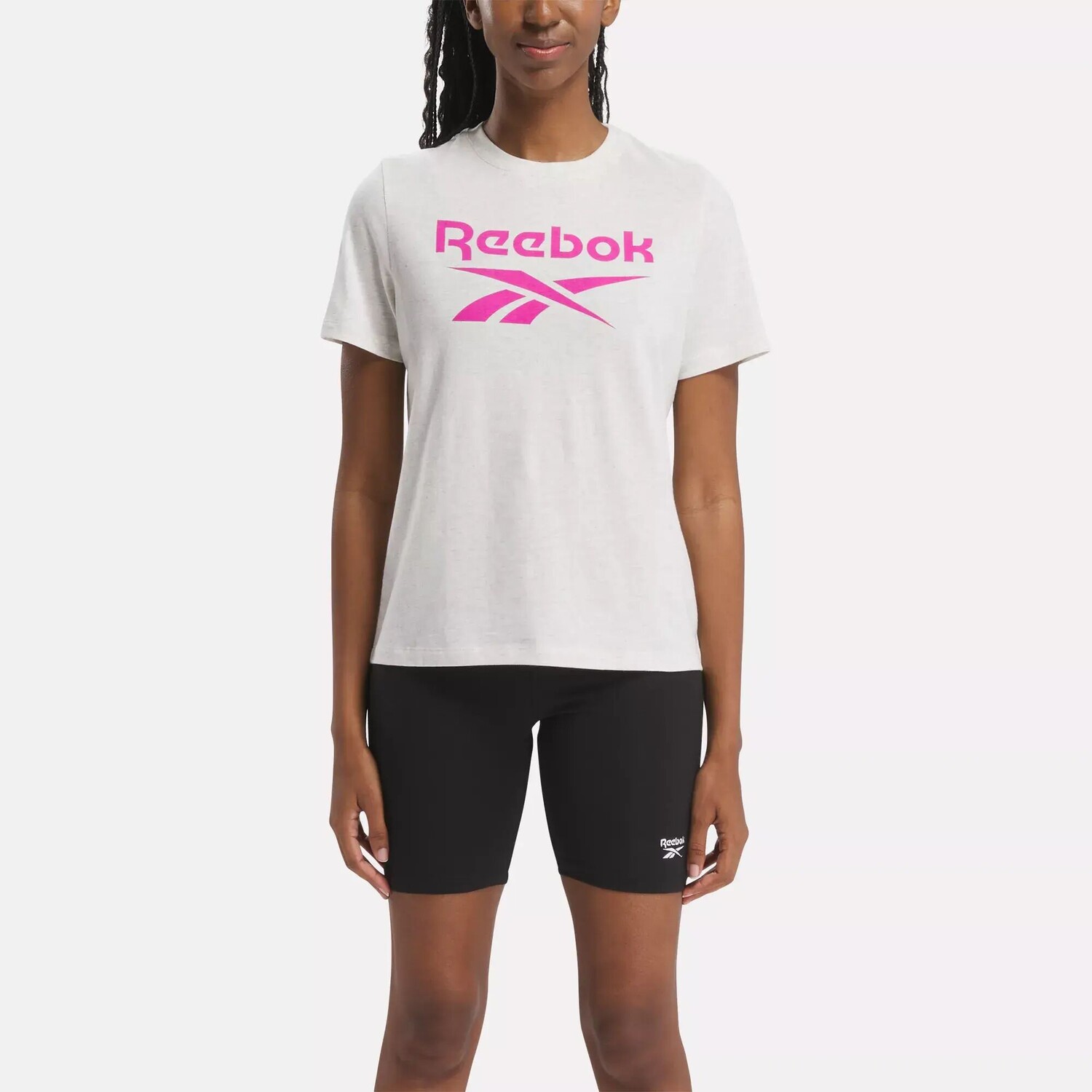 

Футболка Identity с большим логотипом Reebok, белый
