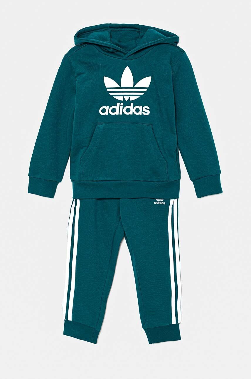 

Детский спортивный костюм adidas Originals HOODIE SET, бирюзовый