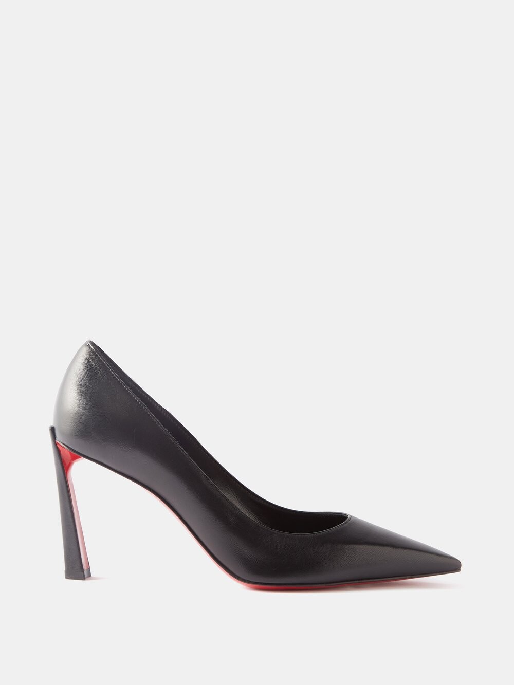 

Кожаные туфли condora 85 на скошенном каблуке Christian Louboutin, черный