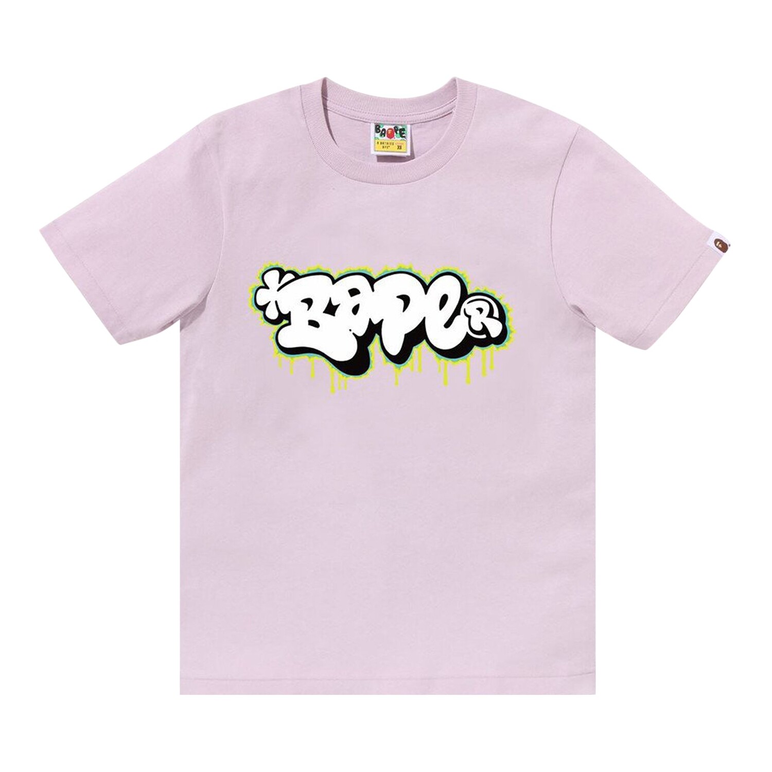 Футболка с логотипом BAPE Graffiti, цвет Фиолетовый