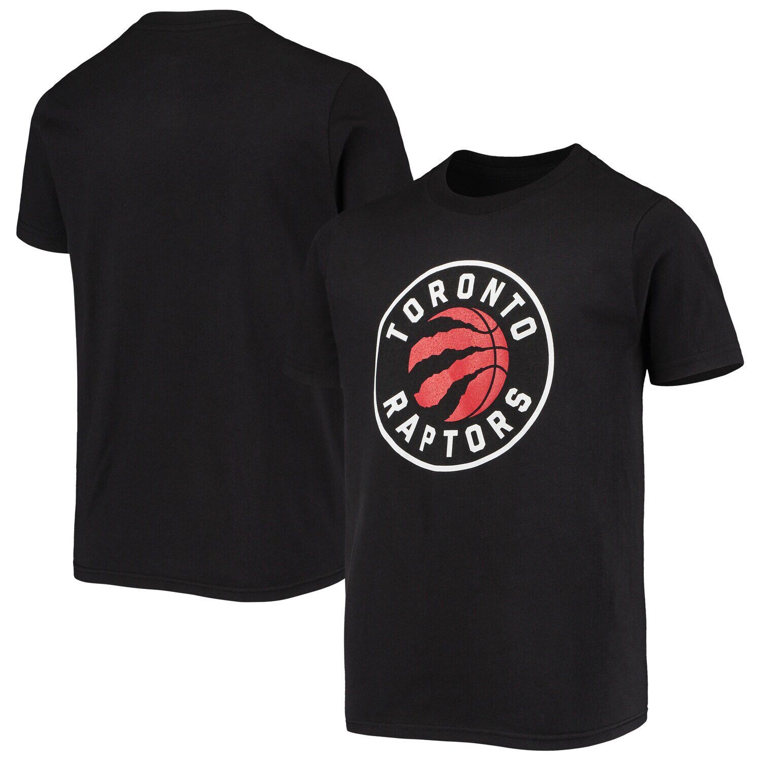 

Молодежная черная футболка с основным логотипом Toronto Raptors Outerstuff