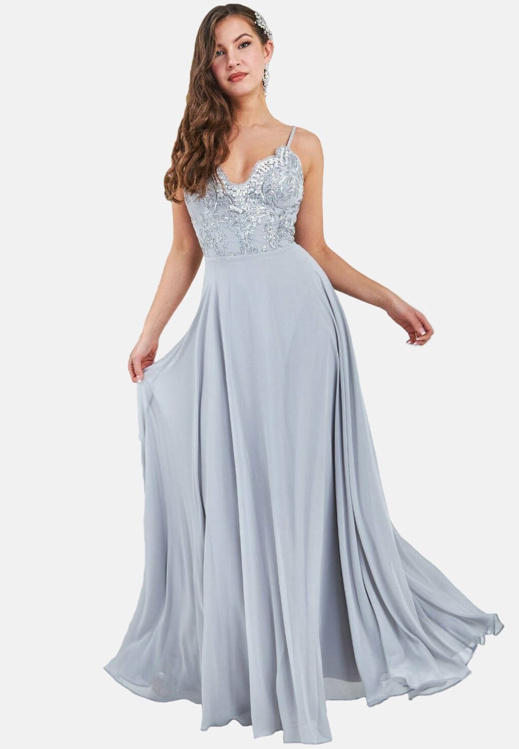 

Одежда для особых случаев SCALLOP LACE Goddiva, серый