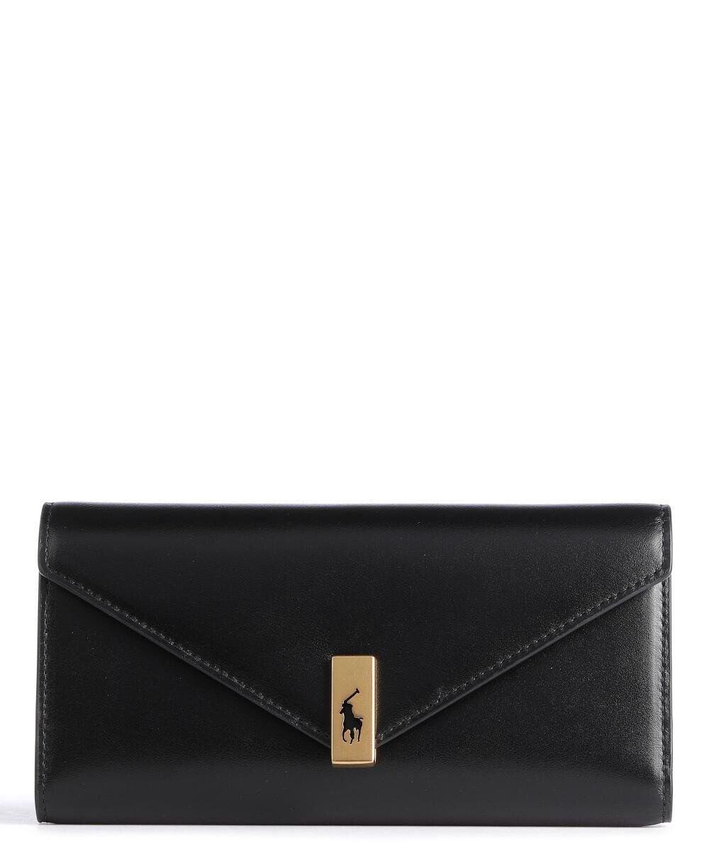 

Кошелек из мелкозернистой яловой кожи. Polo Ralph Lauren, черный