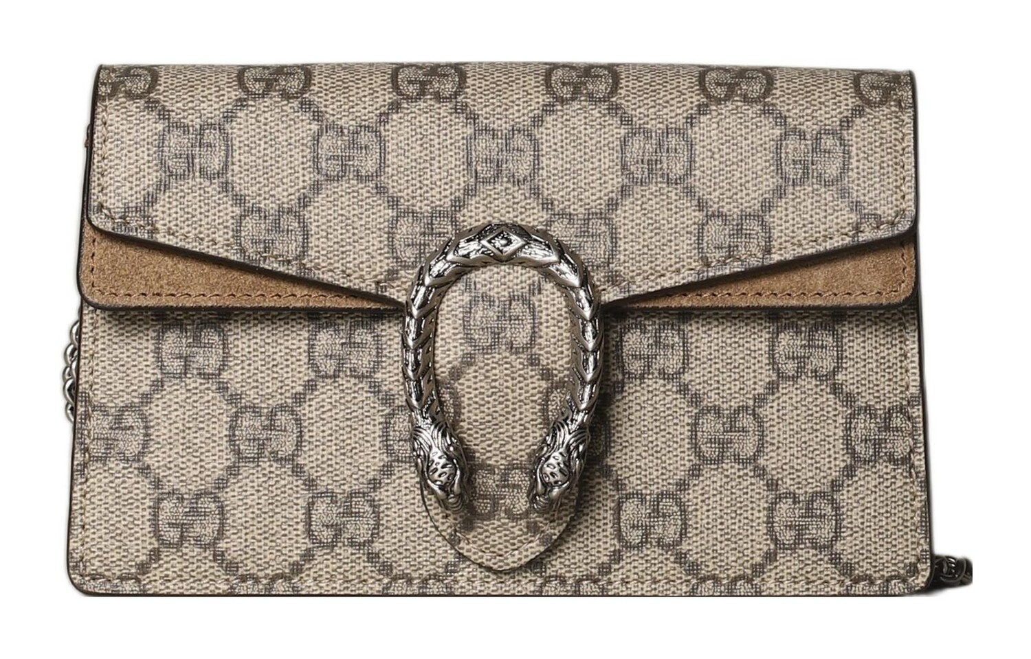 

Мини-Сумка GUCCI Dionysus GG Supreme, серый/коричневый