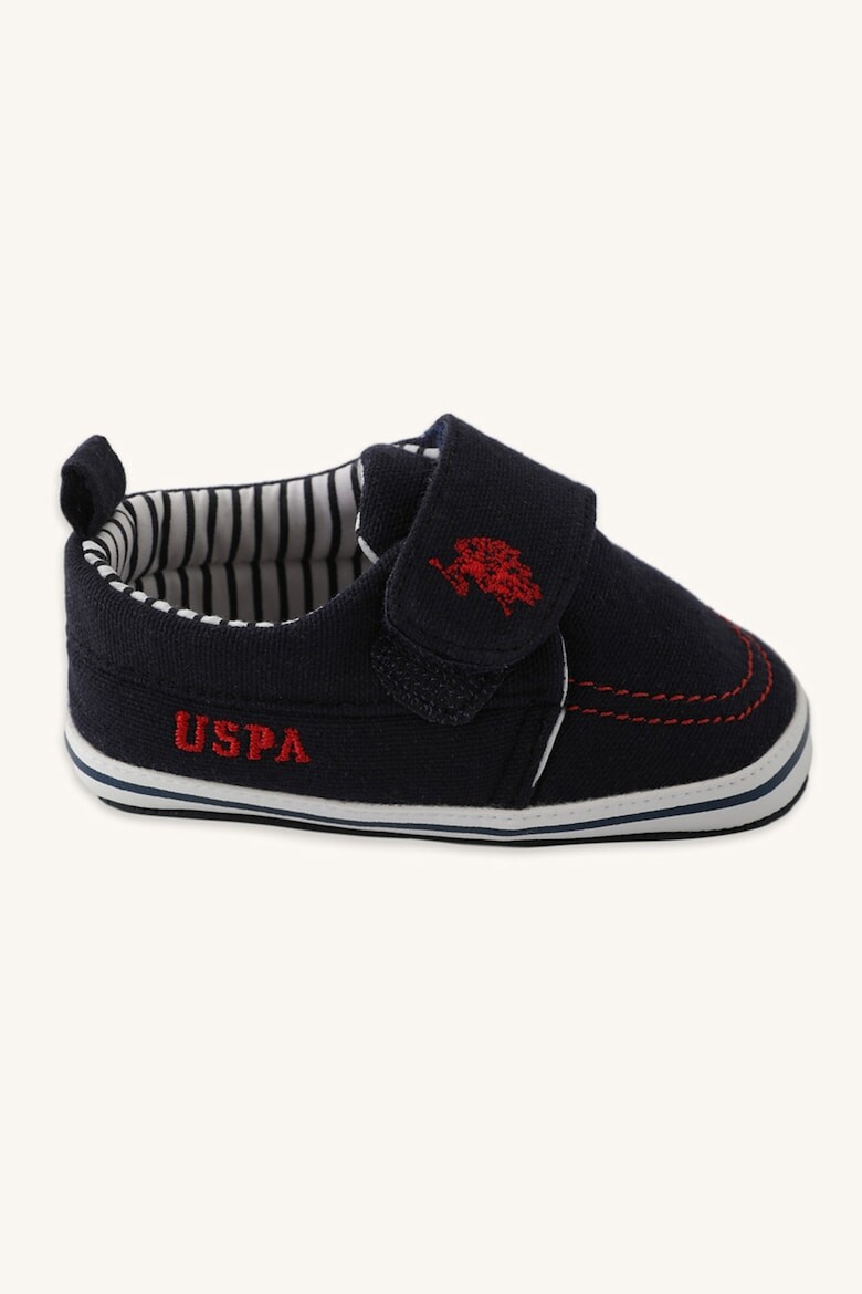 

Кроссовки с липучкой и логотипом U S Polo Assn , синий