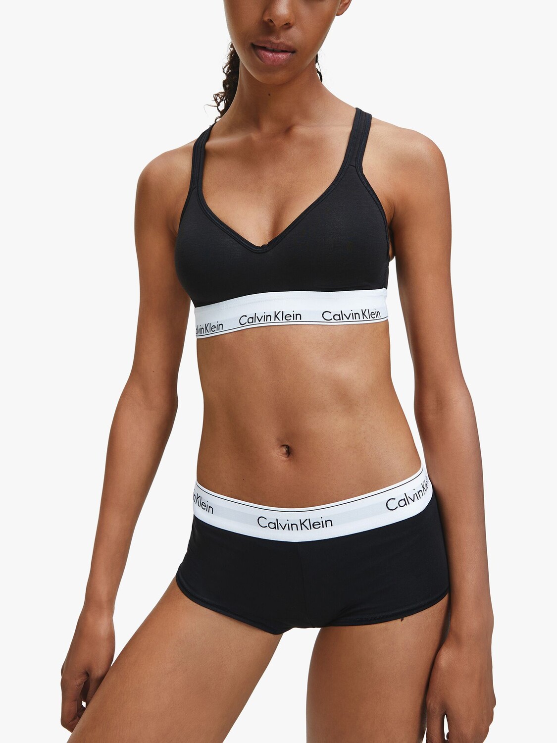 

Хлопковый бюстгальтер Calvin Klein Modern, черный