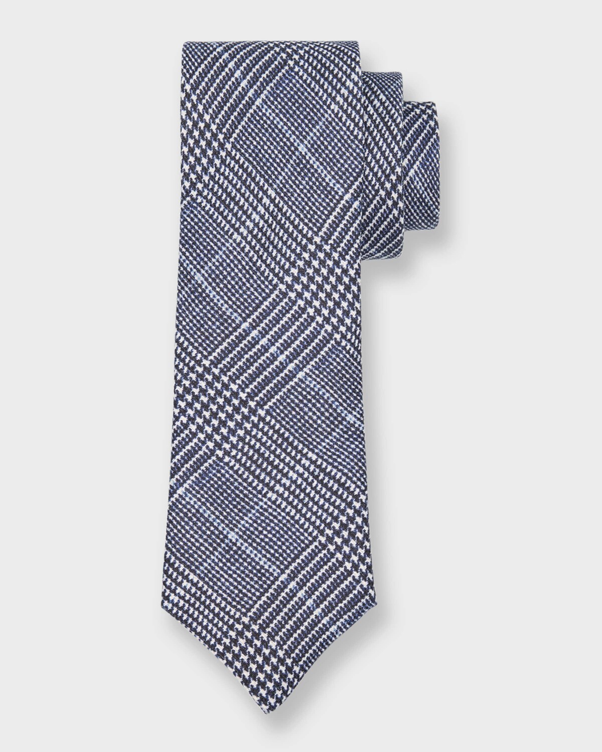 

Мужской клетчатый галстук Glen Brunello Cucinelli, цвет Navy