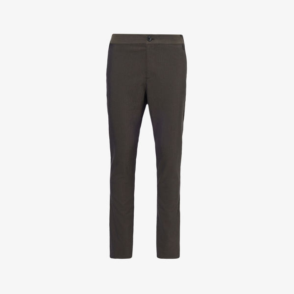 Зауженные брюки Stafford со средней посадкой из эластичной ткани Paige, цвет dark willow