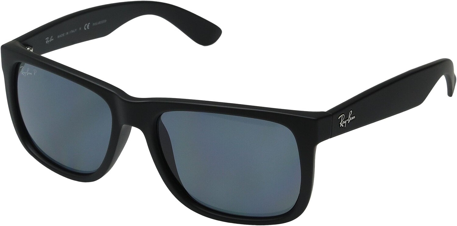 

Солнцезащитные очки RB4165 Square 55mm - Polarized Ray-Ban, цвет Black Rubber/Dk Blue