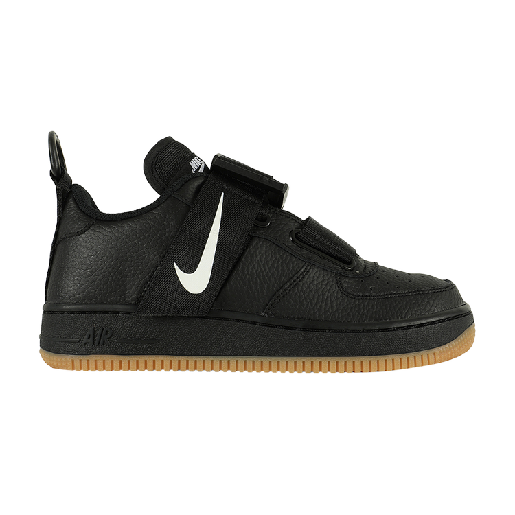 

Кроссовки Nike Air Force 1 Utility GS 'Black White Gum', черный