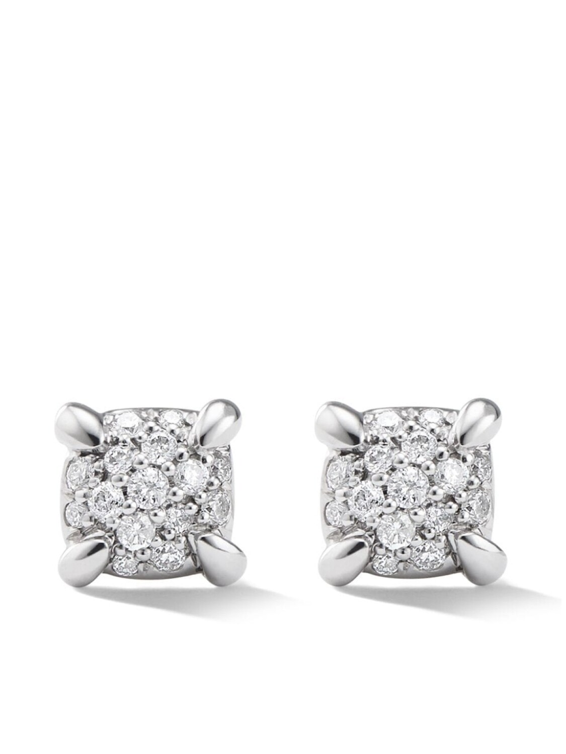 

Серьги Petite Chatelaine из белого золота с бриллиантами David Yurman, серебряный