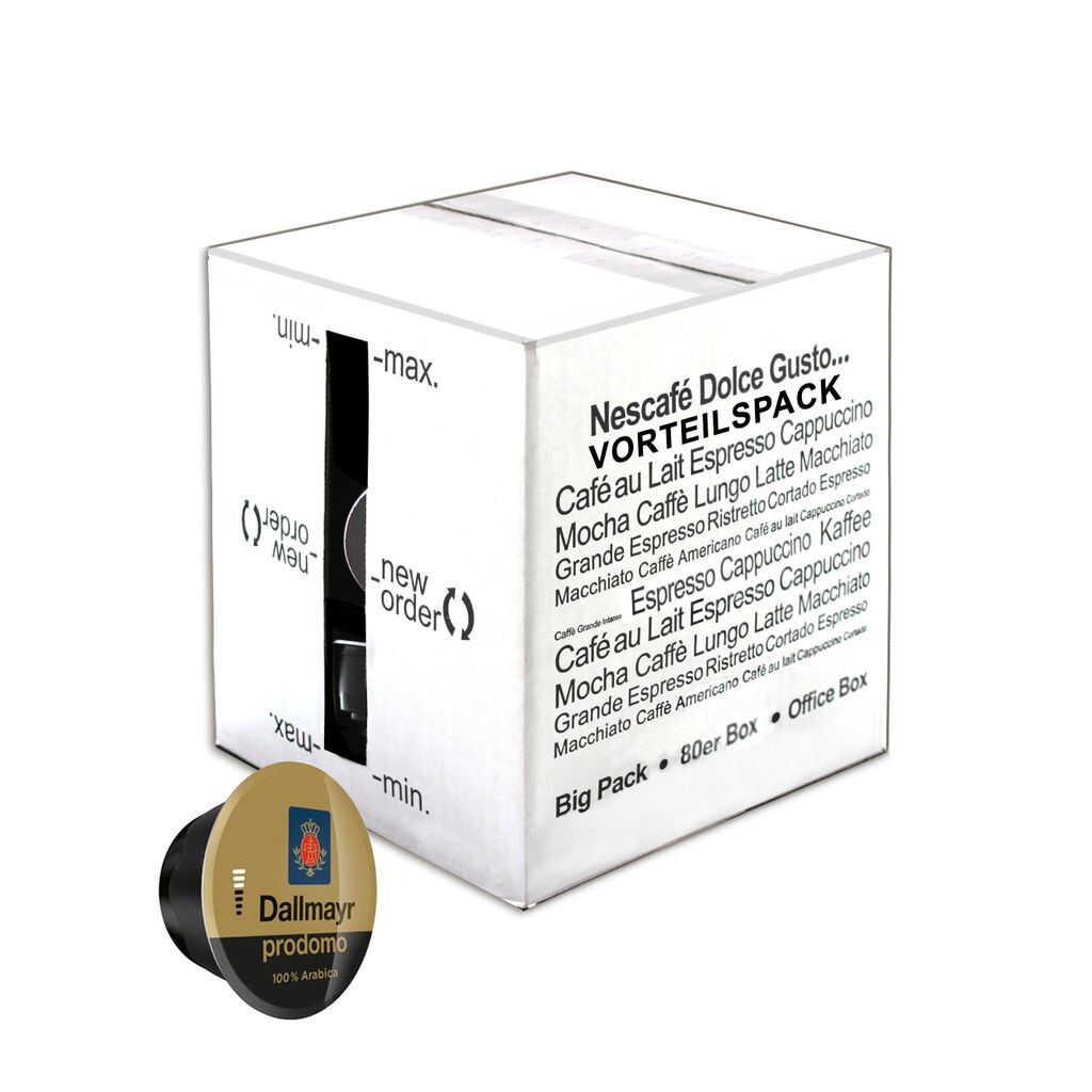 

80 x Nescafé Dolce Gusto Dallmayr Prodomo, Крепкий кофе, кофейные капсулы, большая упаковка, экономичная упаковка, 80 капсул Nestlé