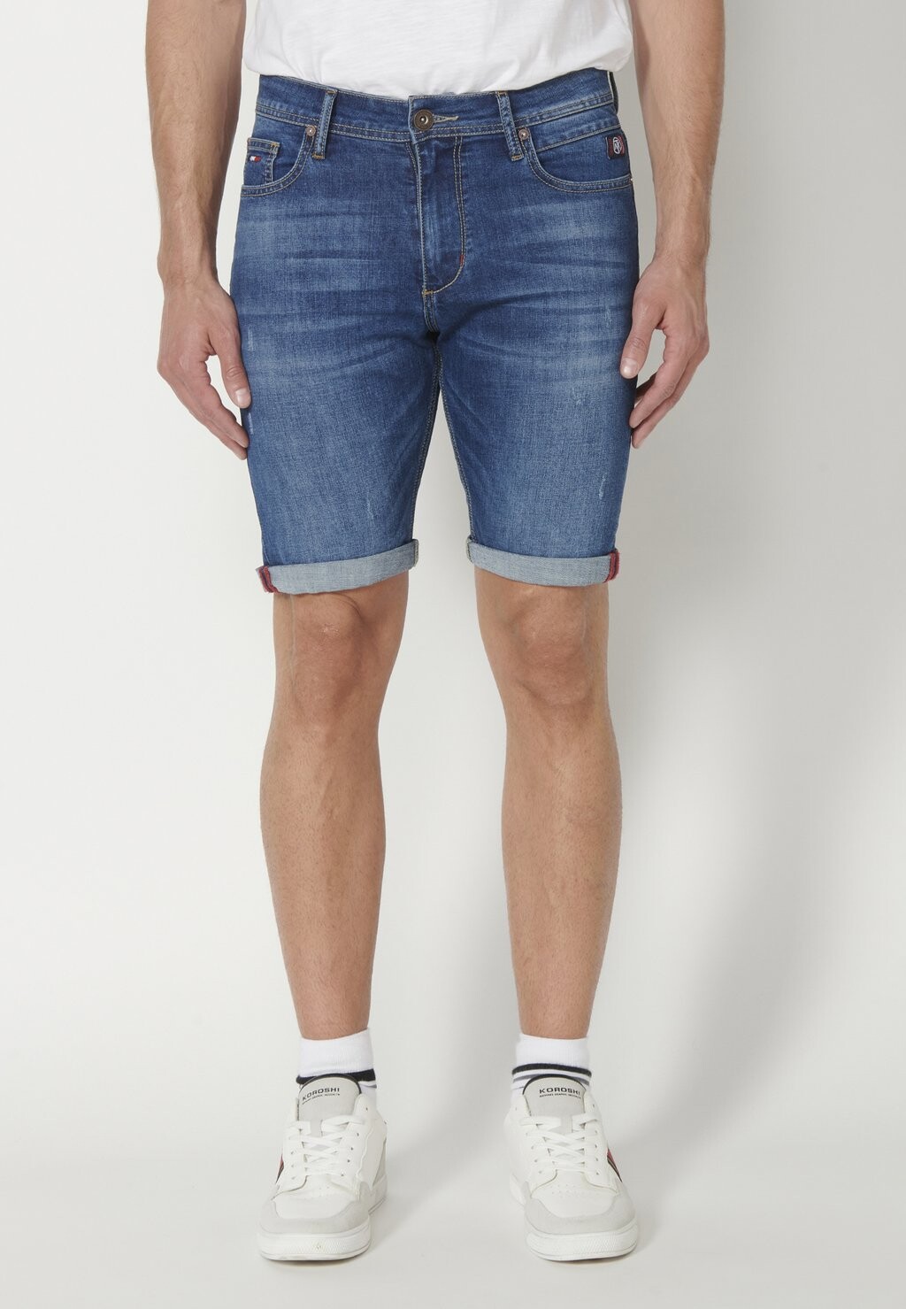 

Джинсовые шорты Koroshi Bermuda Cowboy Strecth, azul med medium blue