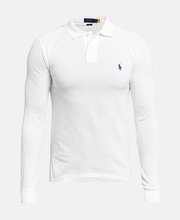 

Рубашка-поло с длинными рукавами Polo Ralph Lauren, белый
