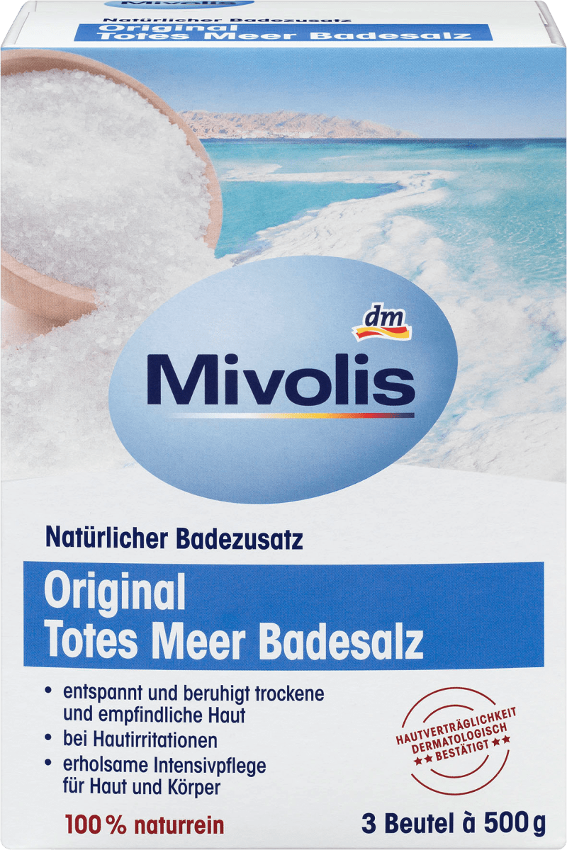 Оригинальная соль для ванн Мертвого моря 1,5 кг. Mivolis