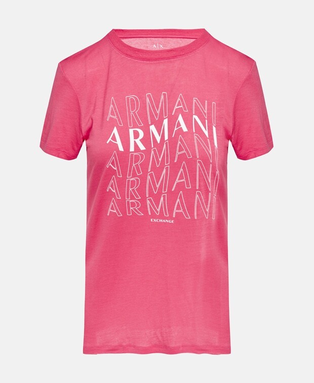 

Футболка Armani, светло-красный