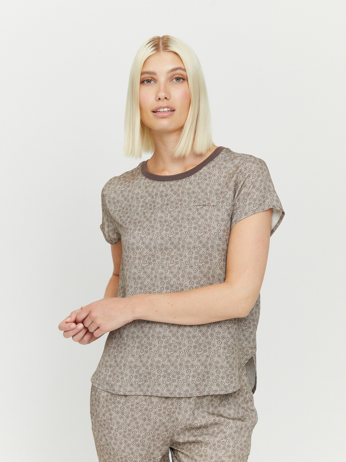 

Блуза MAZINE Kurzarm Springs Printed, цвет light taupe/printed
