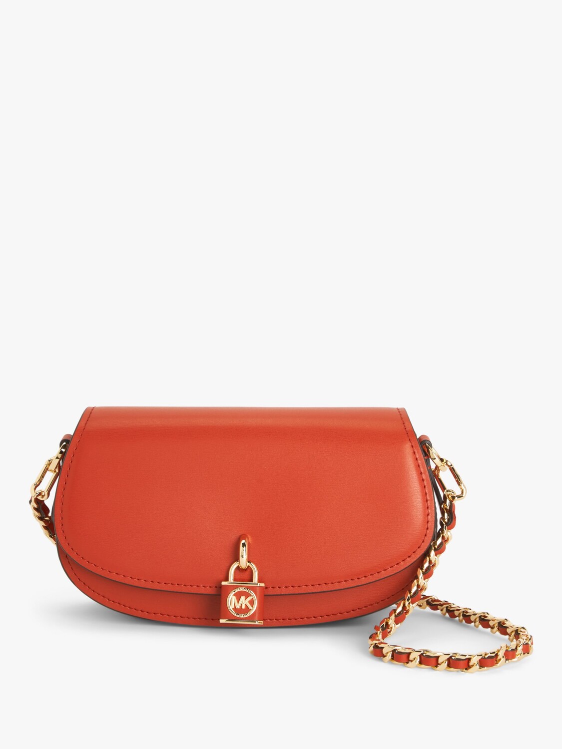 

Кожаная сумка через плечо Mila Michael Kors, терракота