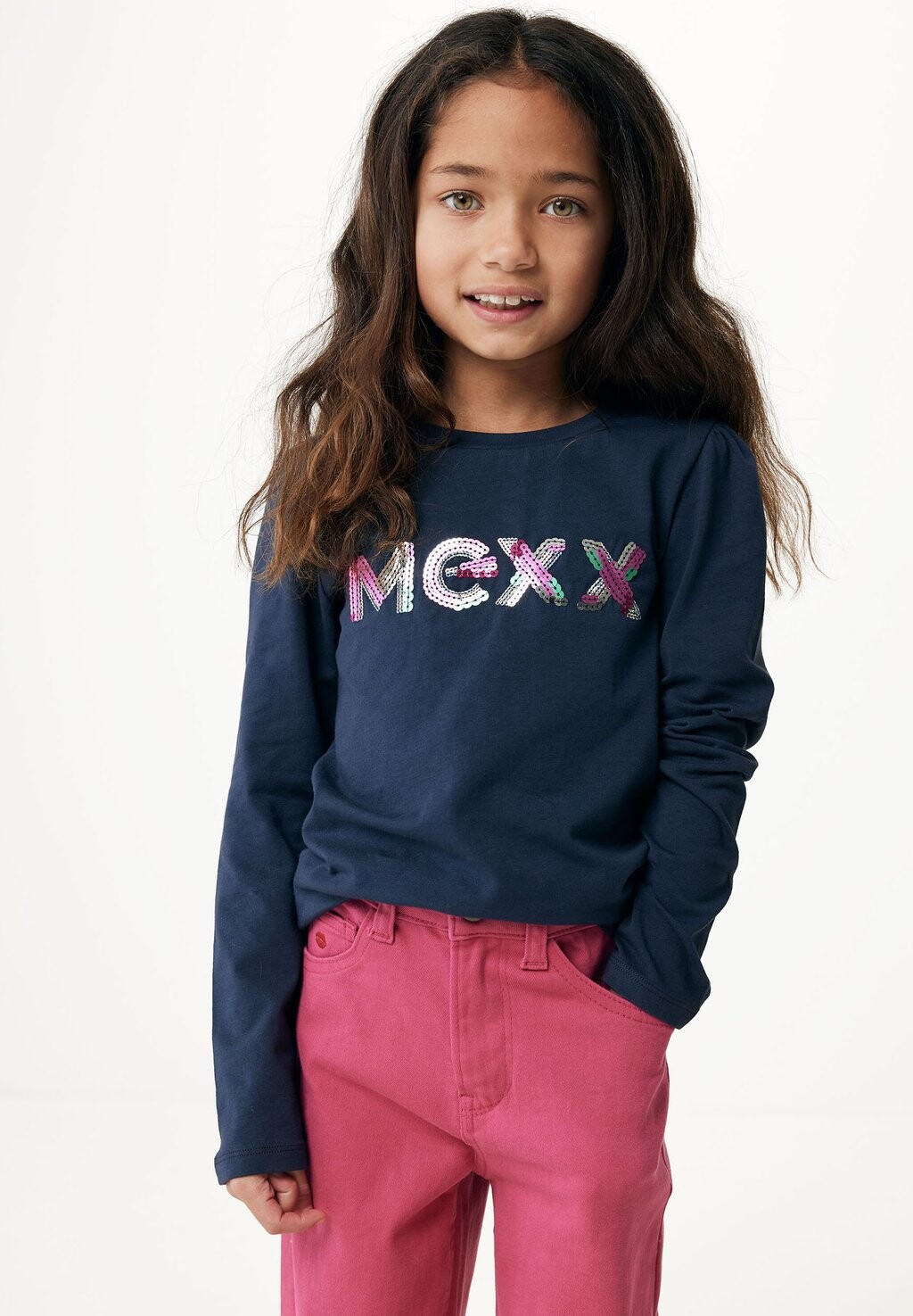 

Футболка с длинным рукавом With Artwork And Puff Shoulder Mexx, цвет navy