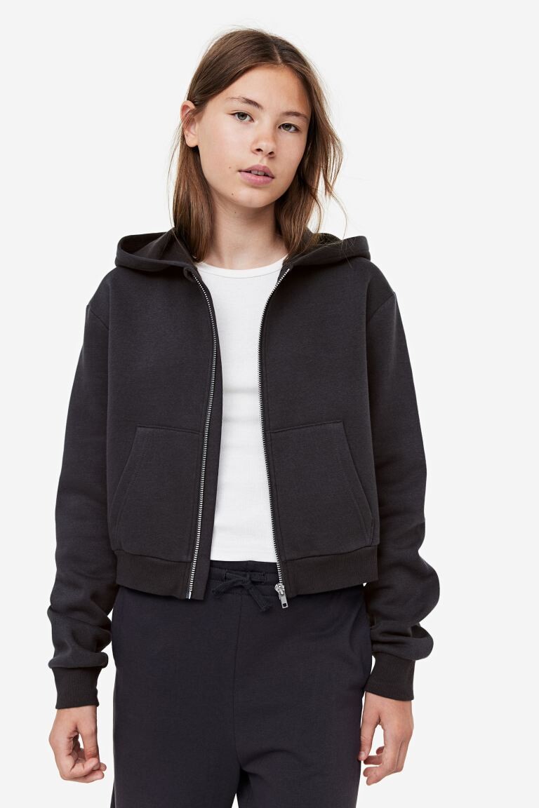 

Топ с капюшоном и молнией H&M