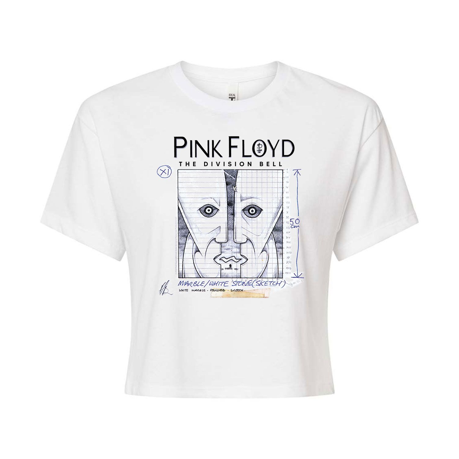 Укороченная футболка Pink Floyd The Division Bell для юниоров Licensed Character
