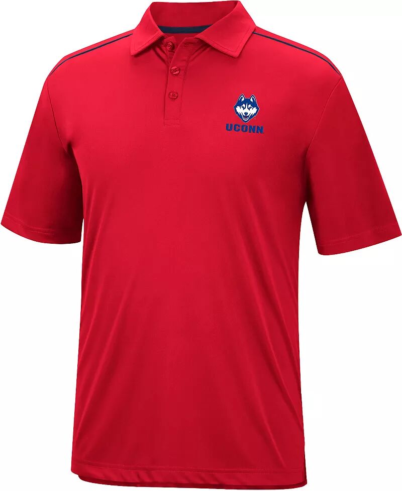Colosseum Мужская красная футболка-поло UConn Huskies