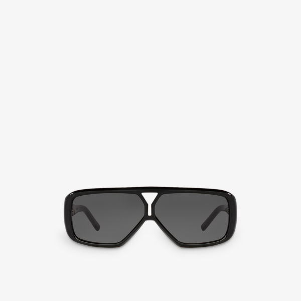 Ys000434 sl 569 y солнцезащитные очки из ацетата в пилотной оправе Saint Laurent, черный