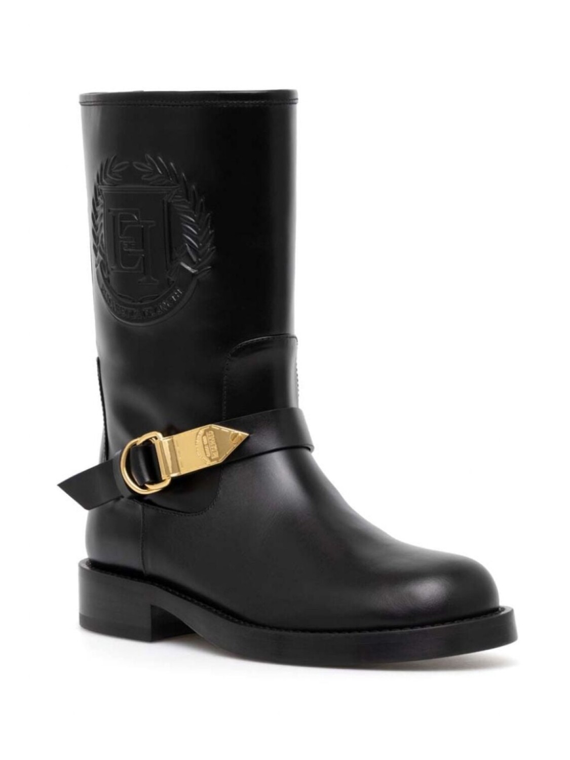 

Кожаные ботинки Elisabetta Franchi, черный