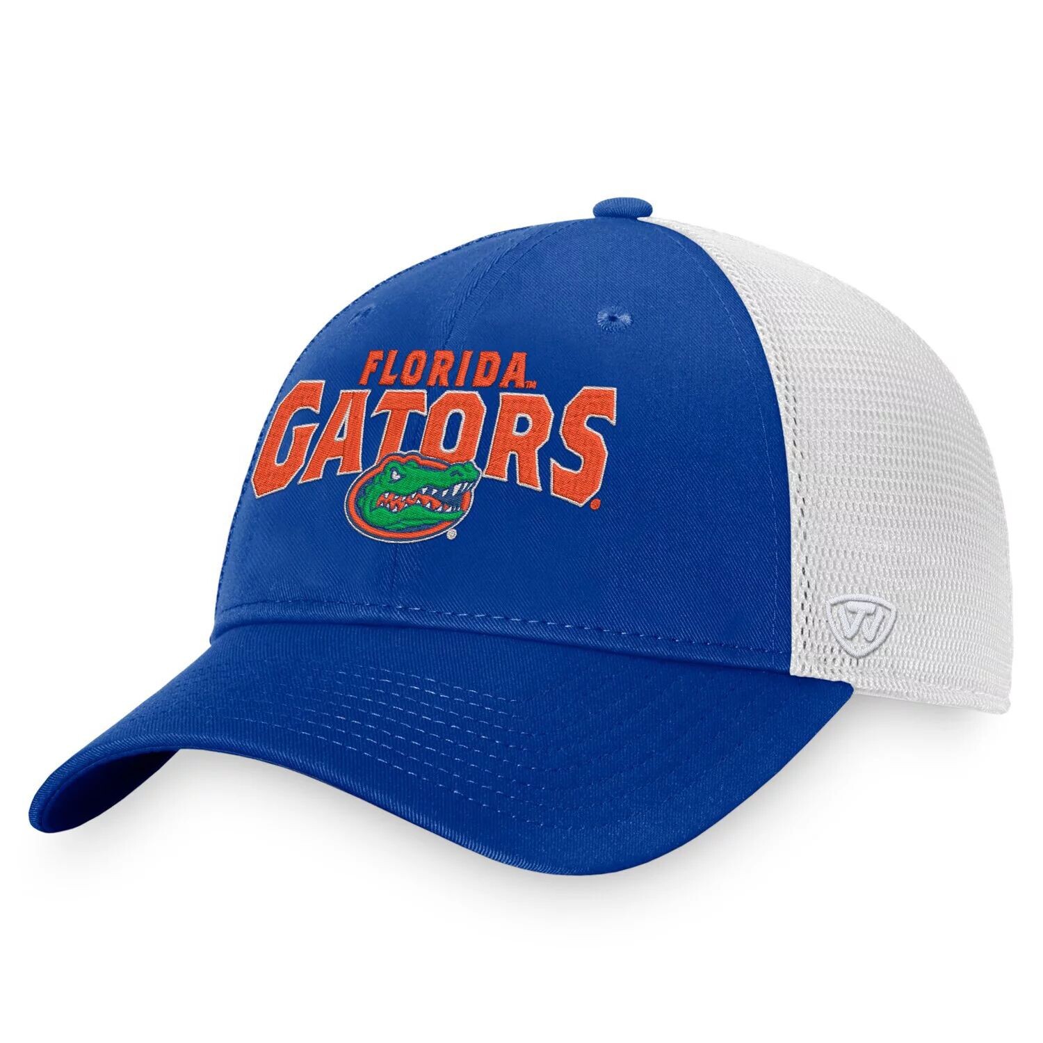 

Мужская кепка Top of the World Royal/белая Florida Gators Breakout Trucker Snapback