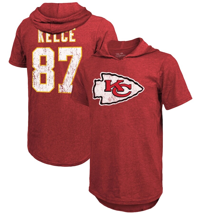 

Футболка с именем и номером Majestic Threads Kansas City Chiefs, красный