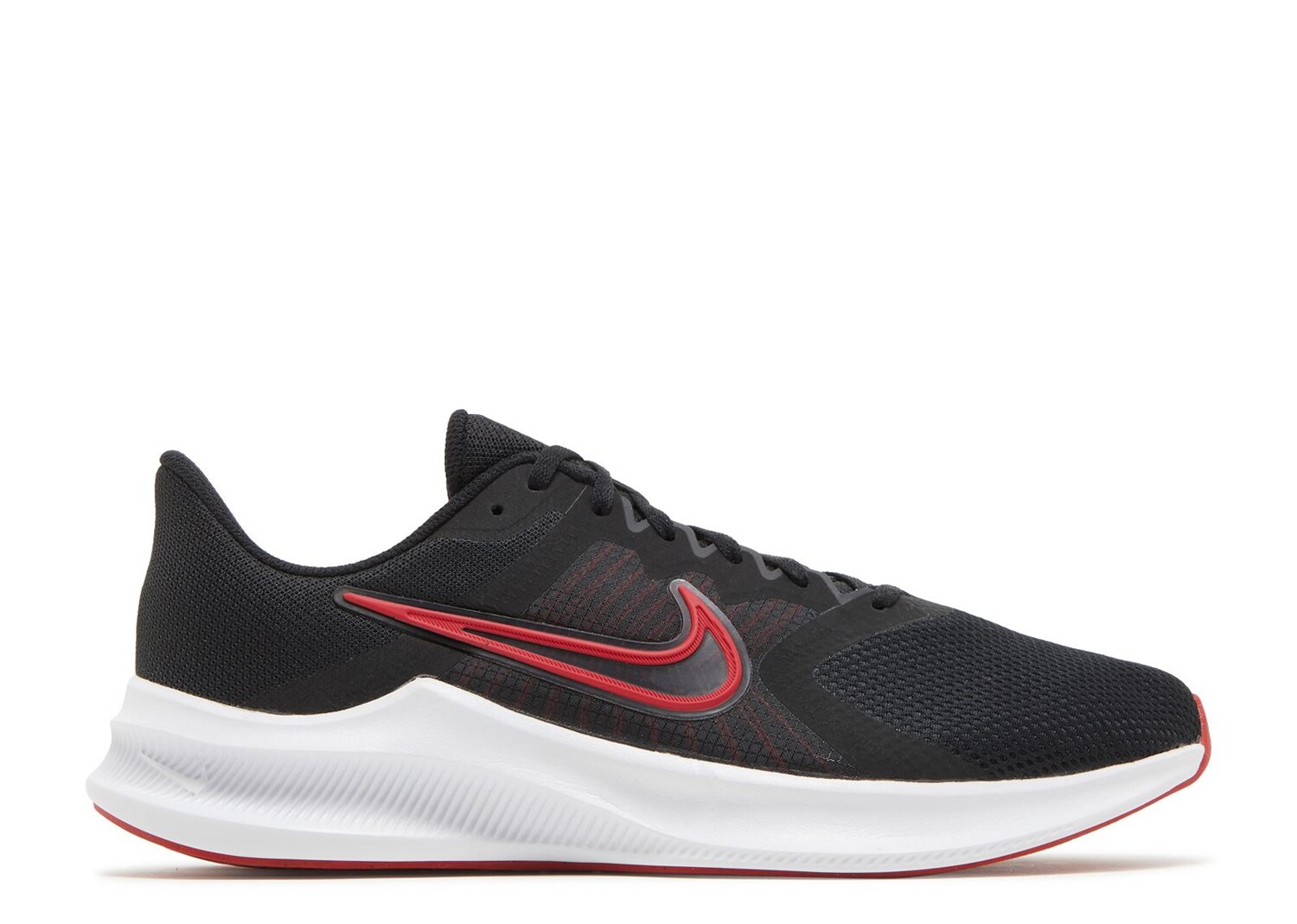

Кроссовки Nike Downshifter 11 4E Wide 'Black University Red', черный, Черный;серый
