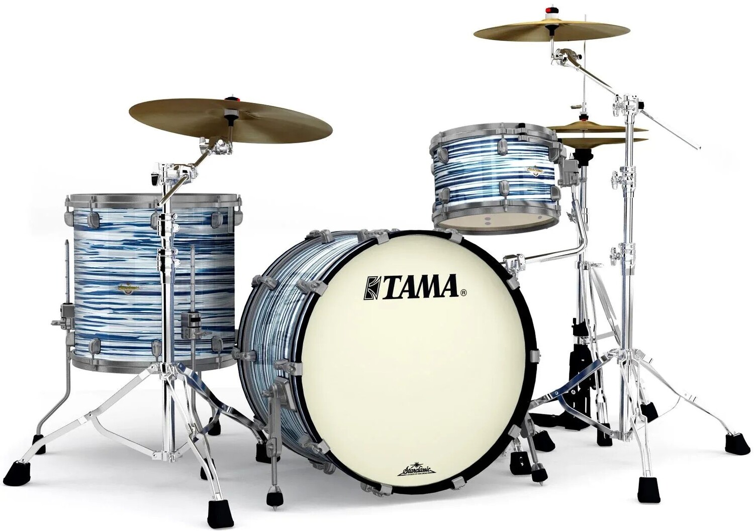

Набор из 3 ракушек Tama Starclassic Maple MR32CZUS — сине-белая устрица — дымчатый черный никель