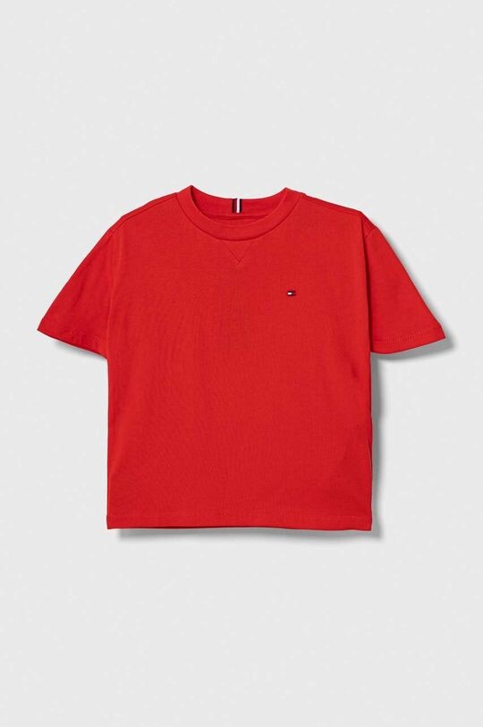 

Хлопковая футболка для детей Tommy Hilfiger, красный
