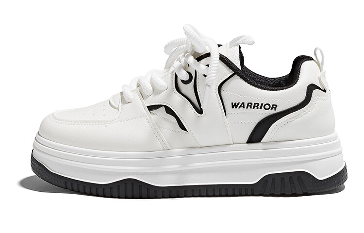 

Кроссовки WARRIOR Skateboarding Shoes Women's Low-top Black, белый/черный