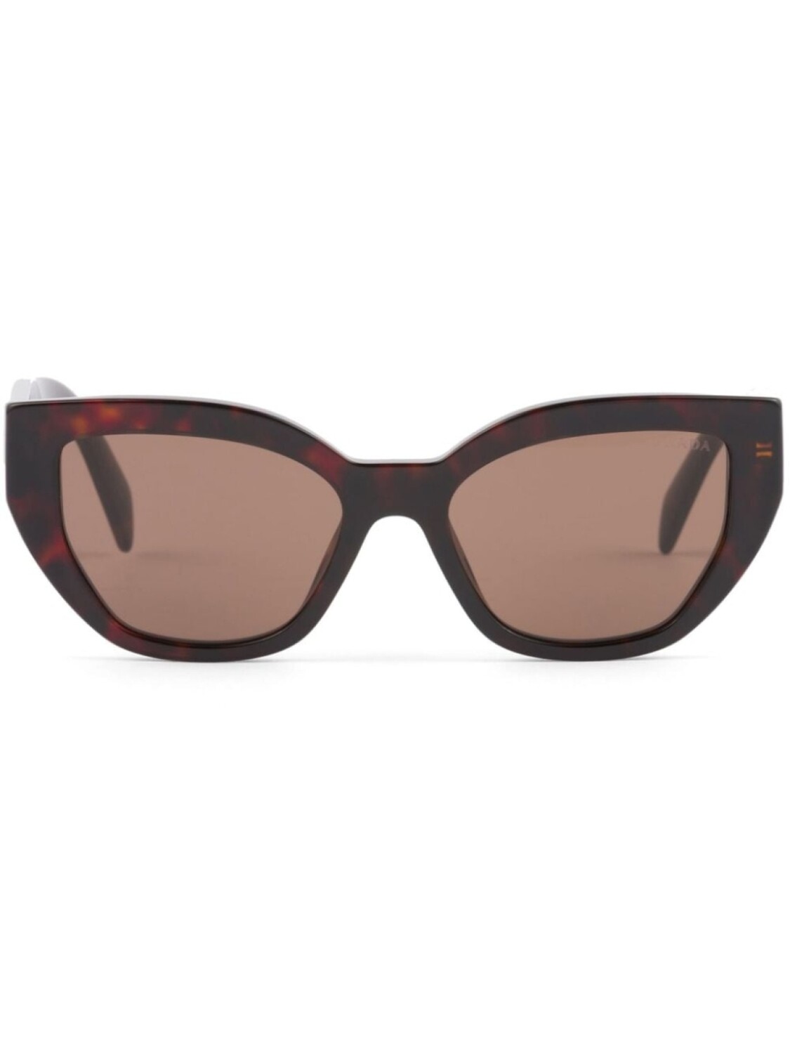 

Prada Eyewear солнцезащитные очки в оправе 'кошачий глаз', коричневый