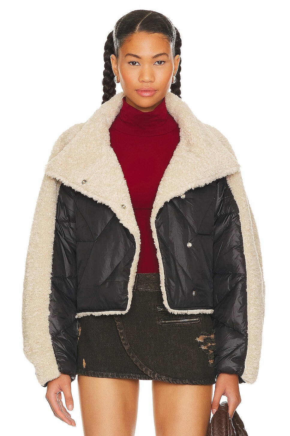 

Пуховик LAMARQUE Sharon, цвет Black & Beige