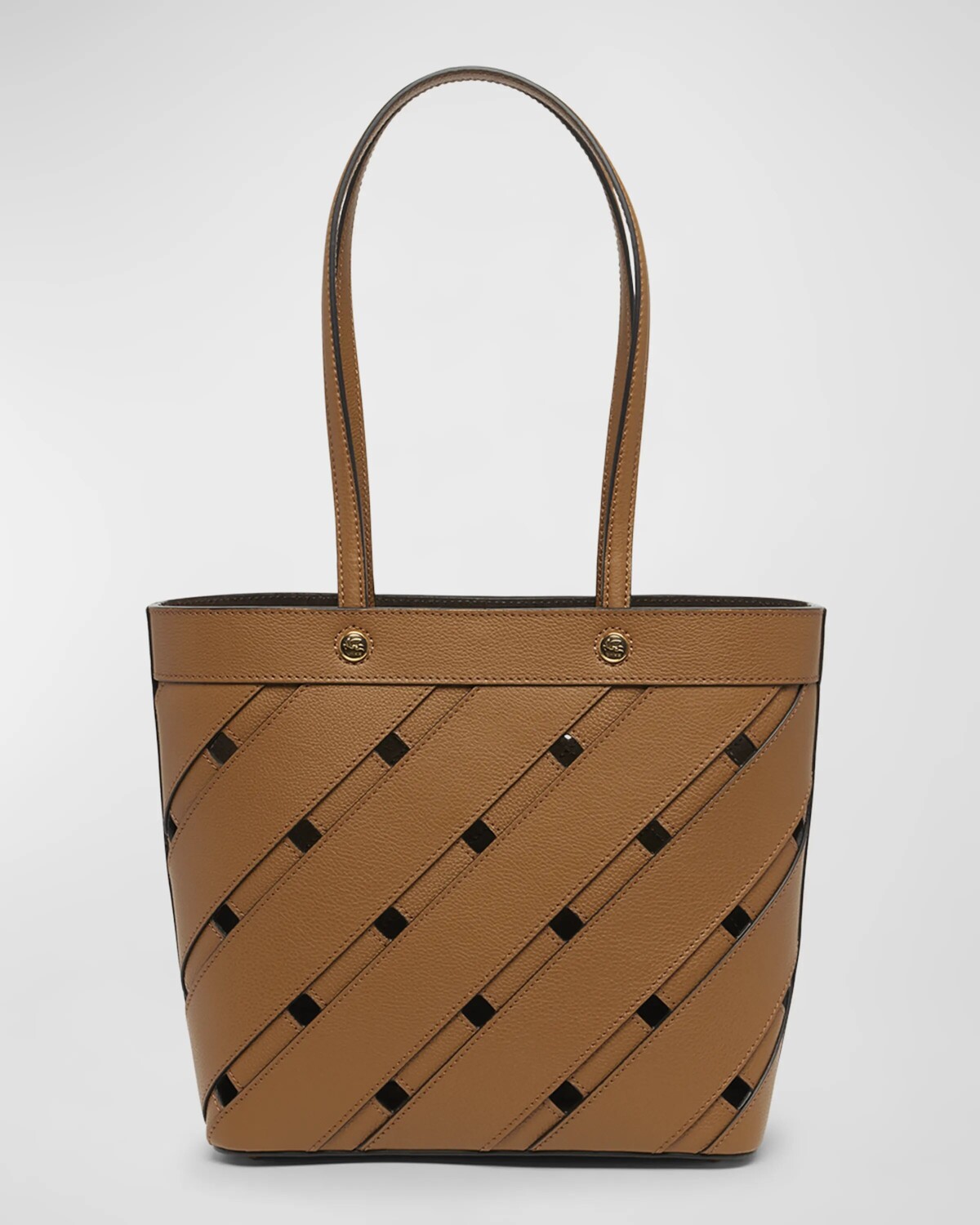 

Кожаная большая сумка для покупок Lasercut Etro, цвет Camel