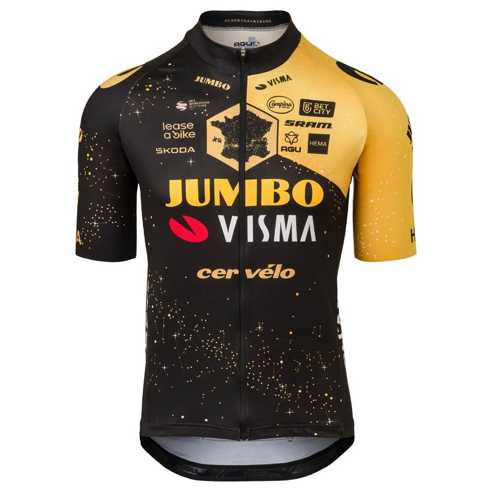 

Джерси с коротким рукавом AGU Jumbo-Visma Replica Tour De France 2023, желтый