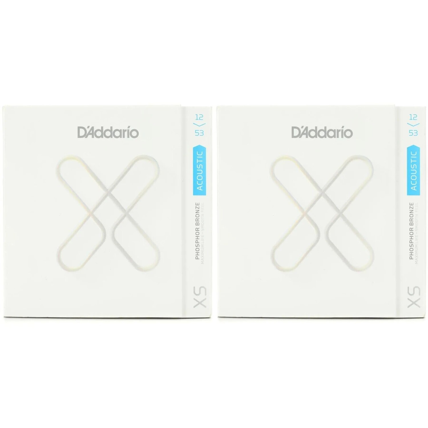 

Новые струны для акустической гитары D'Addario XSAPB1253 с покрытием из фосфористой бронзы — .012-.053 Light (2 шт.)