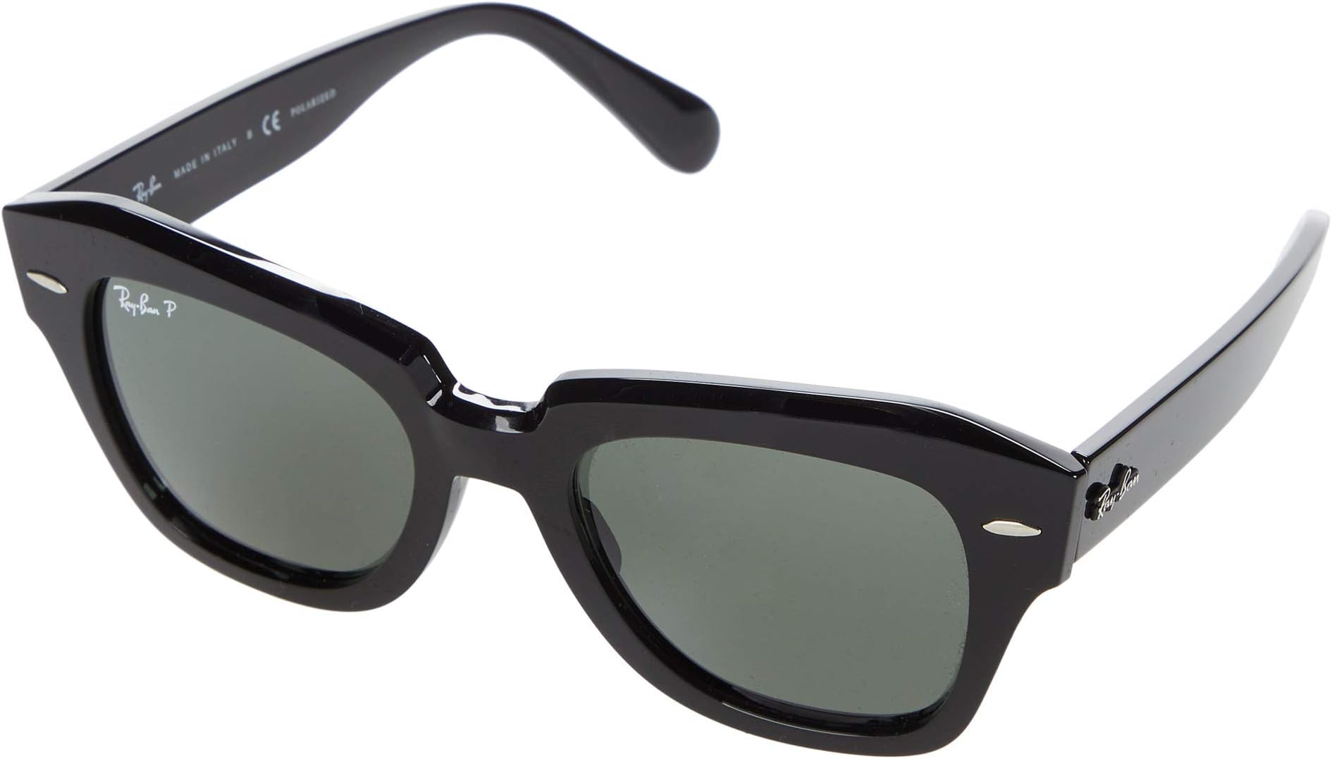 Солнцезащитные очки 0RB2186 State Street Ray-Ban, цвет Black/Green