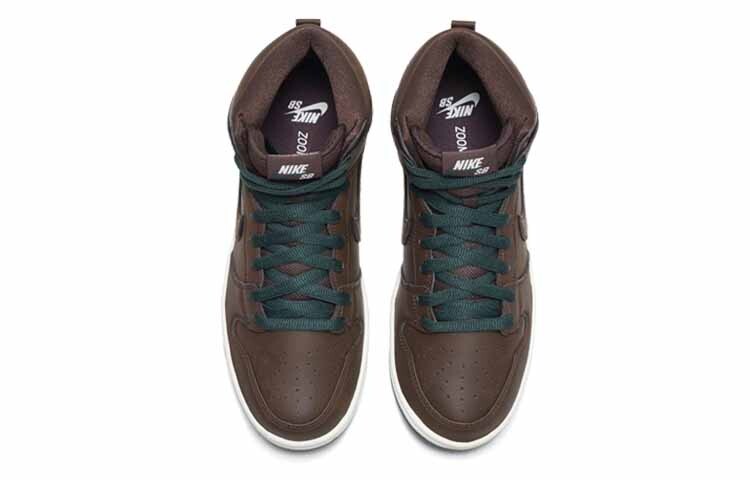

Высокие кроссовки Nike Dunk SB унисекс Коричневый/Белый-Сосновый Зеленый