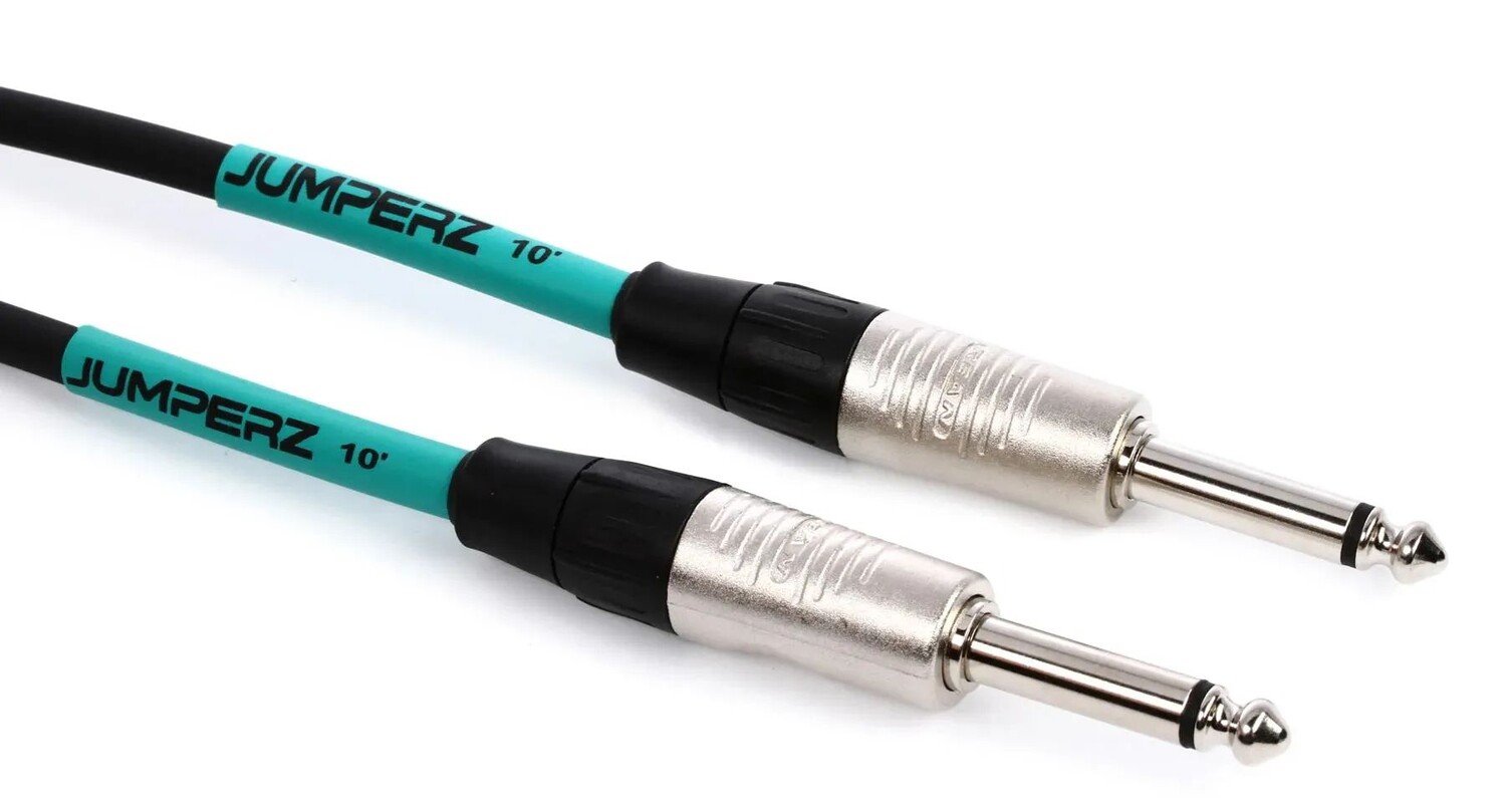 

JUMPERZ JBI-10 Blue Line, прямой инструментальный кабель — 10 футов