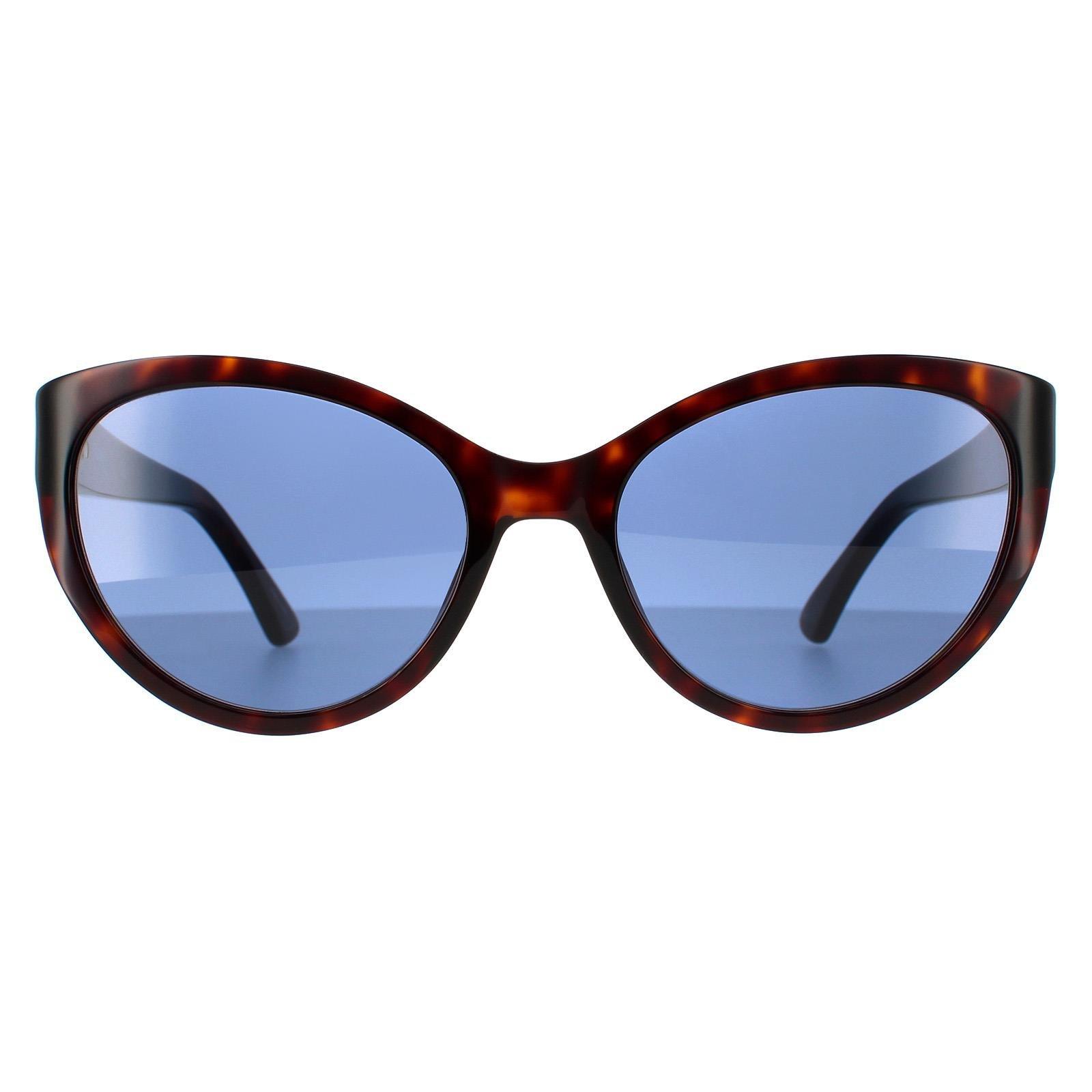 Темно-синие солнцезащитные очки «кошачий глаз» Гавана Moschino, коричневый moschino mos106 s ddb i4
