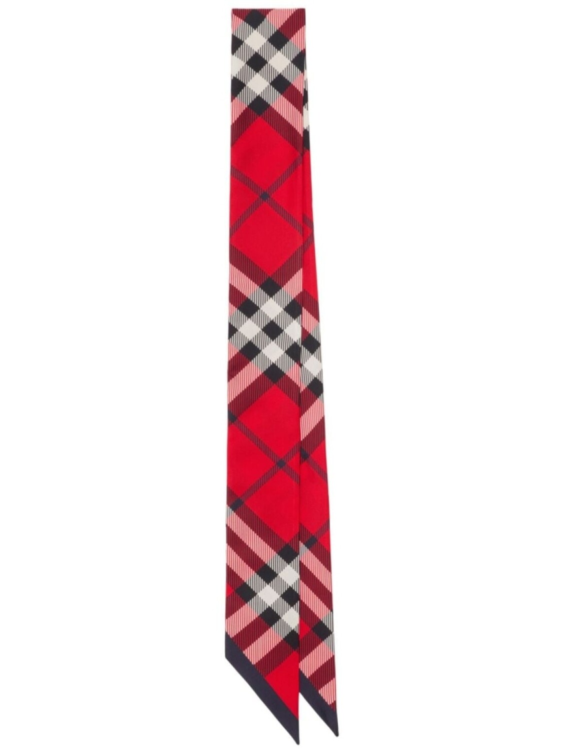 

Burberry клетчатый узор шелковый шарф, красный